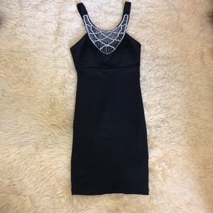 Black cocktail dress